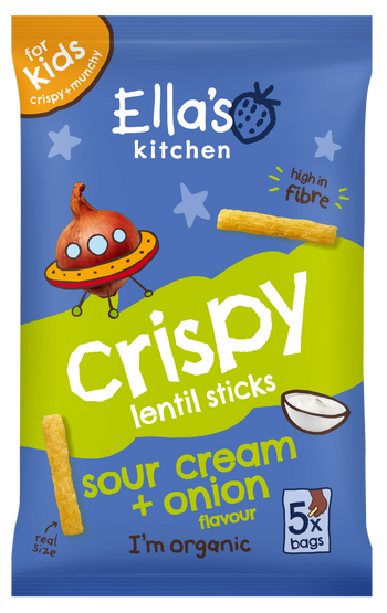 Ellas kitchen sour cream onion sticks kids snack multipack