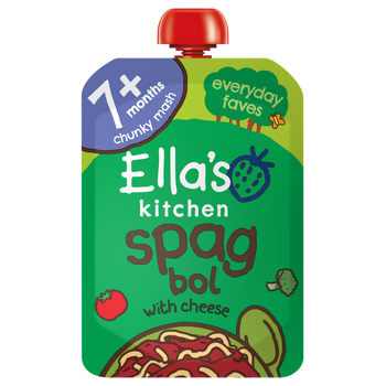 Ellas kitchen spaghetti bolognese baby food pouch front