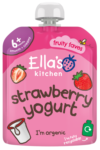 Ellas kitchen strawberry baby yogurt pouch