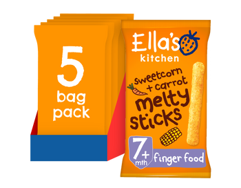 Ellas kitchen sweetcorn carrot melty sticks baby snacks case