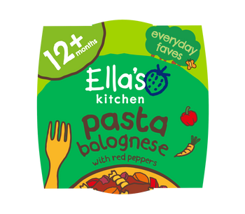 Ellas kitchen pasta bolognese toddler meal front of pack
