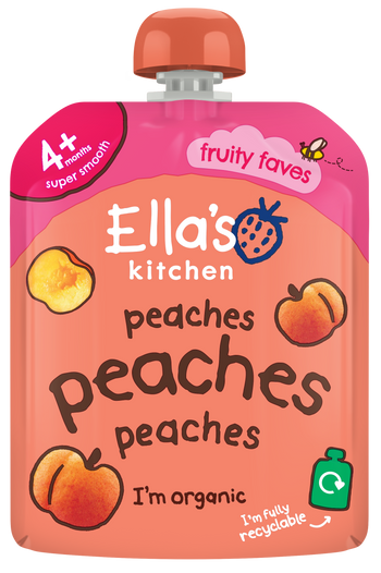 Ellas kitchen peach baby puree pouch