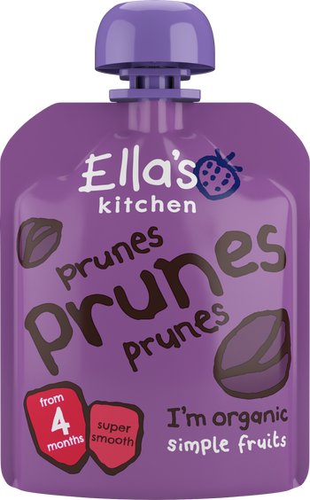 Ellas kitchen prunes puree baby food pouch front of pack