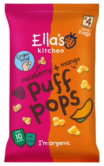 Ellas kitchen puff pops raspberry mango