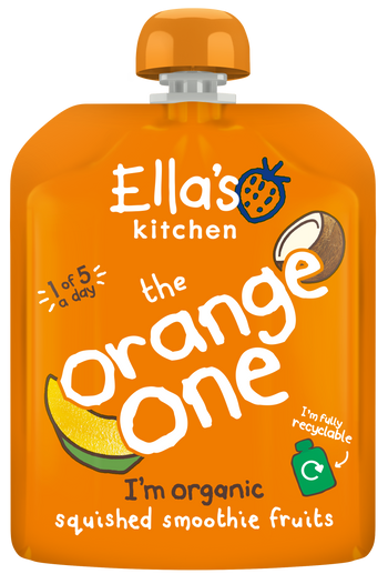 Ellas kitchen the orange one baby smoothie pouch