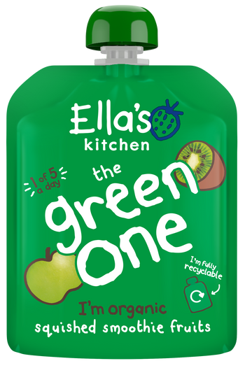 Ellas kitchen the green one baby smoothie pouch