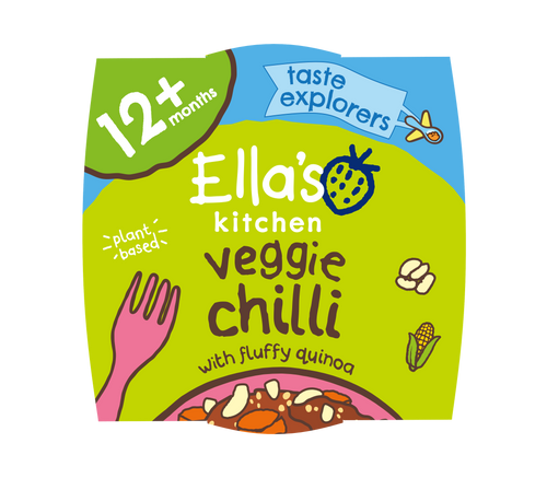 Ellas kitchen veggie chilli toddler meal front of pack
