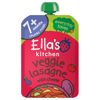 Ellas kitchen veggie lasagne baby food pouch front