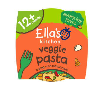 Ellas kitchen veggie pasta toddler meal front of pack
