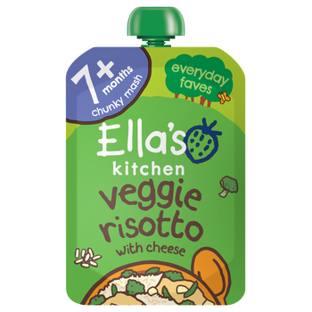 Ellas kitchen veggie risotto baby food pouch front