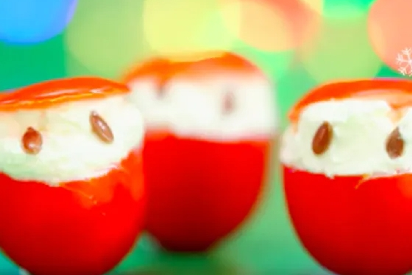 Cherry Tomato Santas