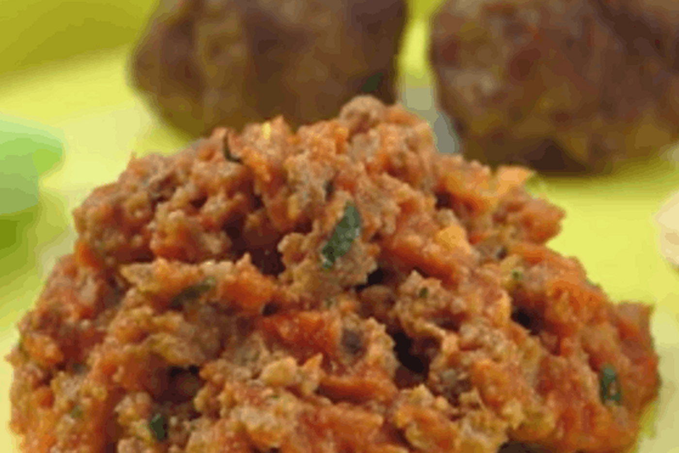 Mango Sauce and Meatball Weaning Recipe