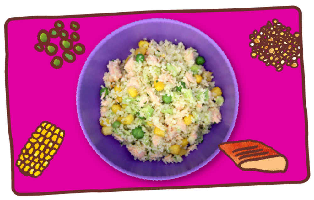 Super duper Salmon Cous Cous 011