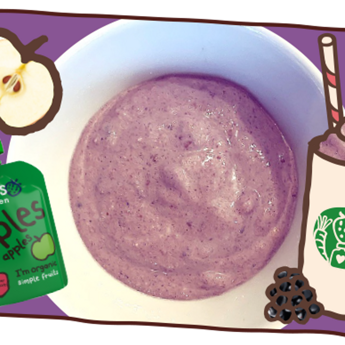 Apple blackberry cooler weaning recipe