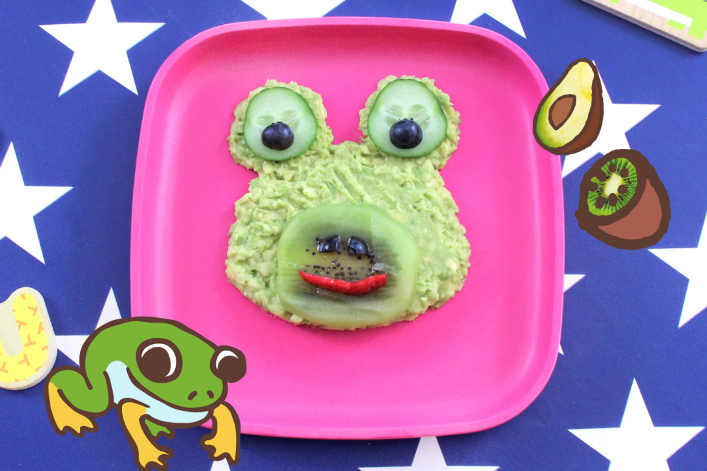 Avocado froggy sensory fun