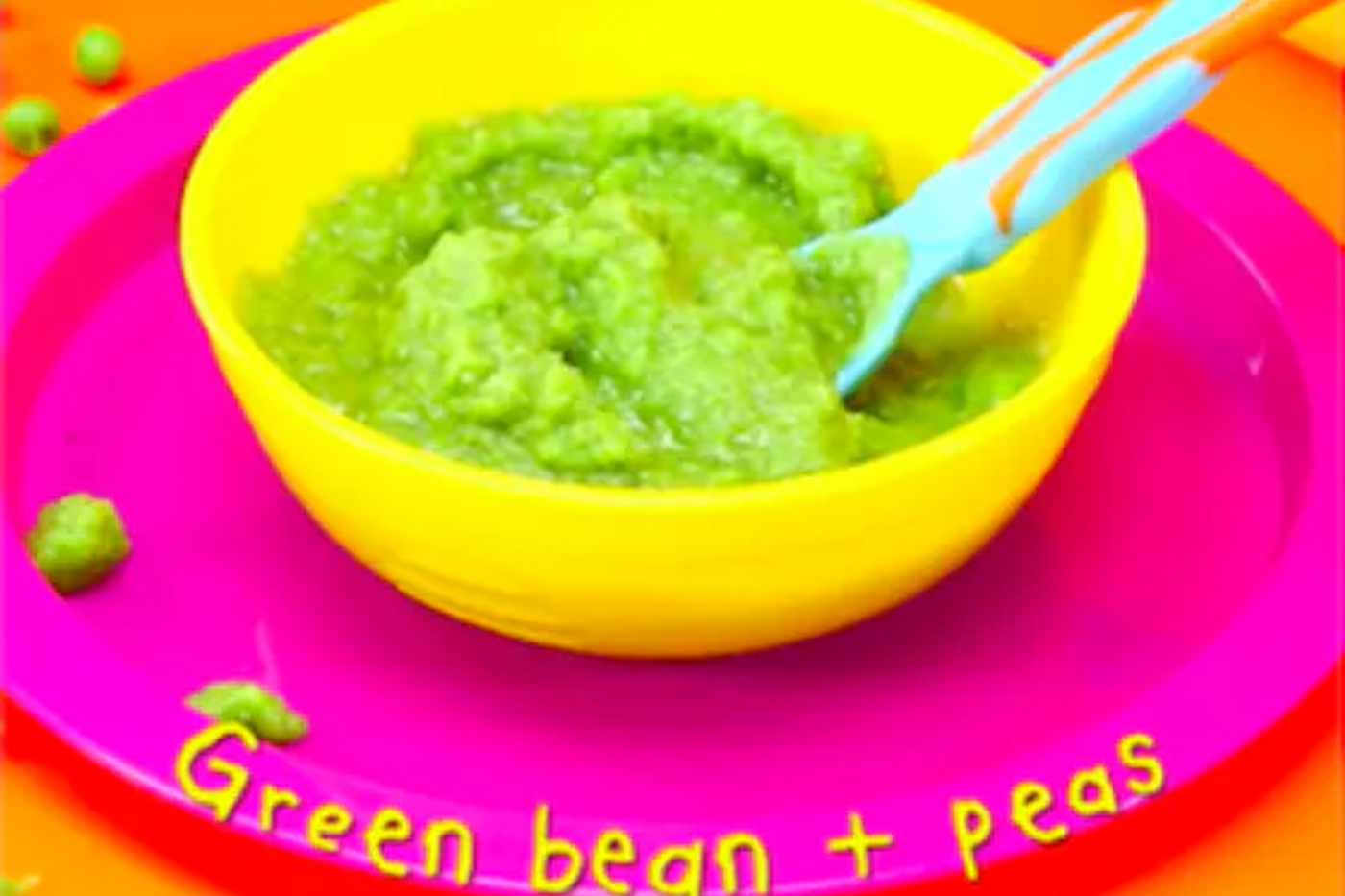 Green bean pea puree