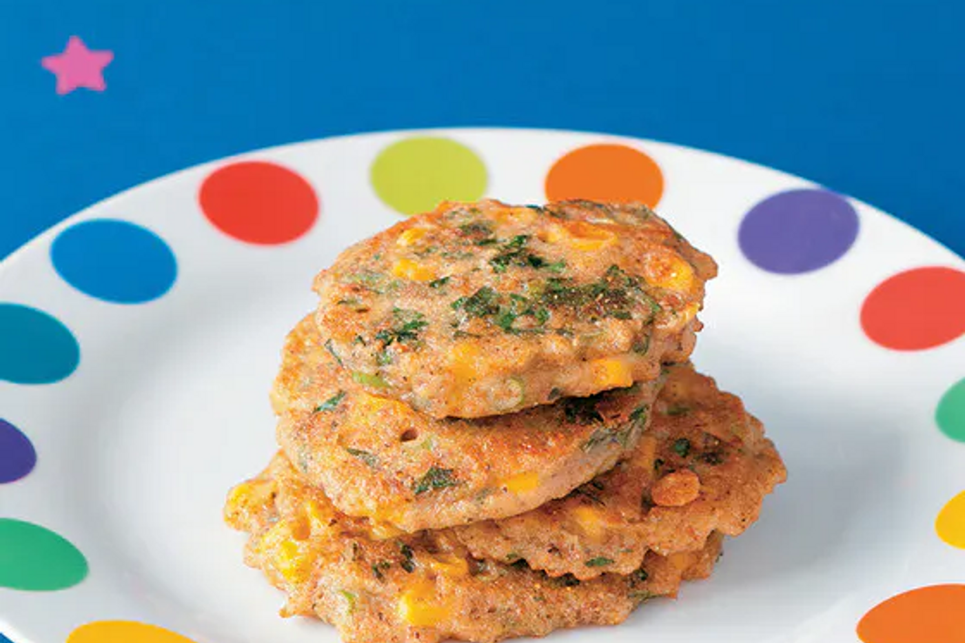 Sweetcorn space fritters